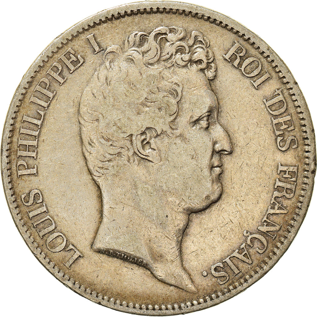Moneta, Francia, Louis-Philippe, 5 Francs, 1831, Paris, MB, Argento, KM:735.1