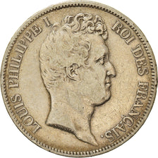 Moneta, Francia, Louis-Philippe, 5 Francs, 1831, Paris, MB, Argento, KM:735.1