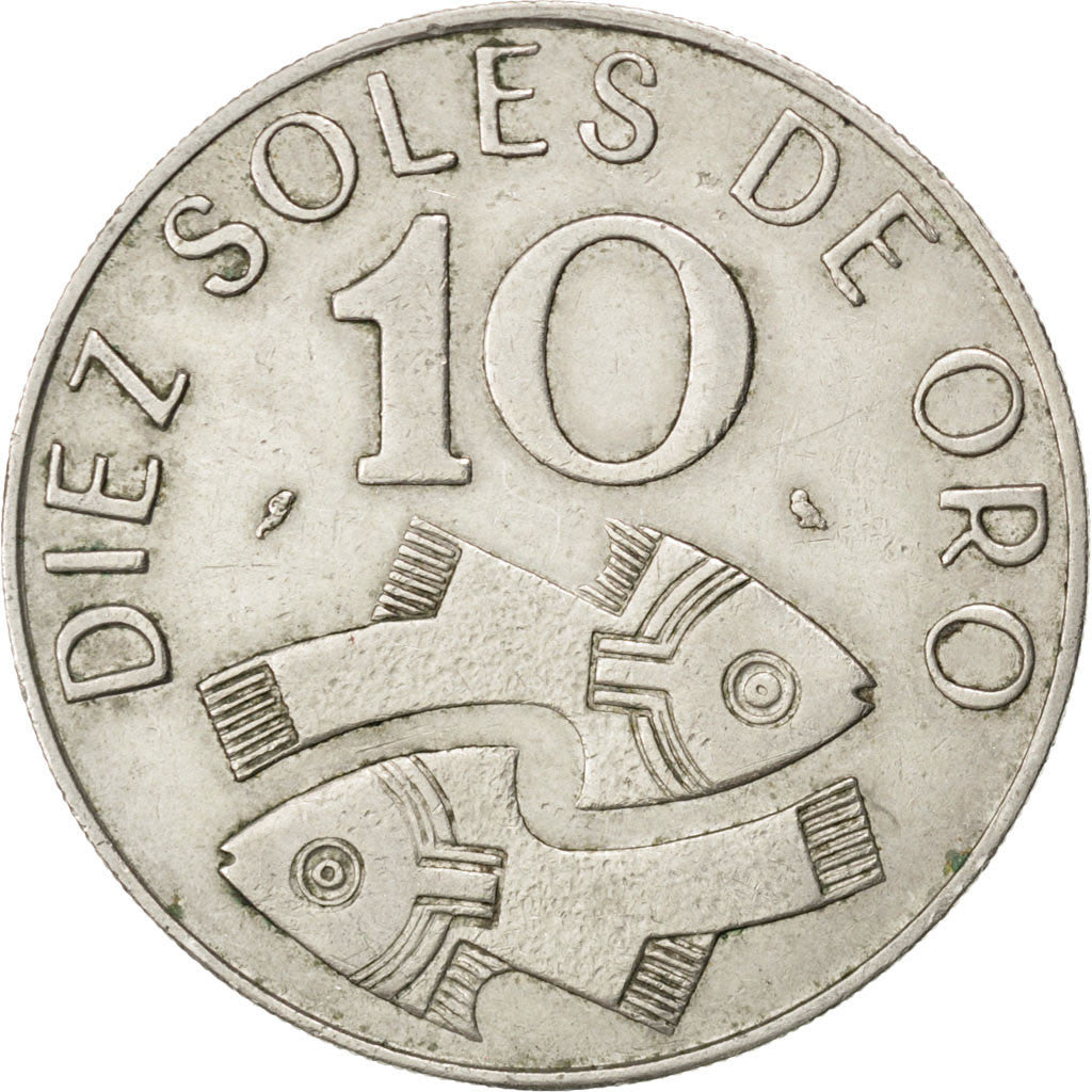 Coin, Peru, 10 Soles, 1969, Paris, EF(40-45), Copper-nickel, KM:253