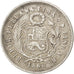 Perù, SOUTH PERU, Dinero, 1866, Lima, BB, Argento, KM:190