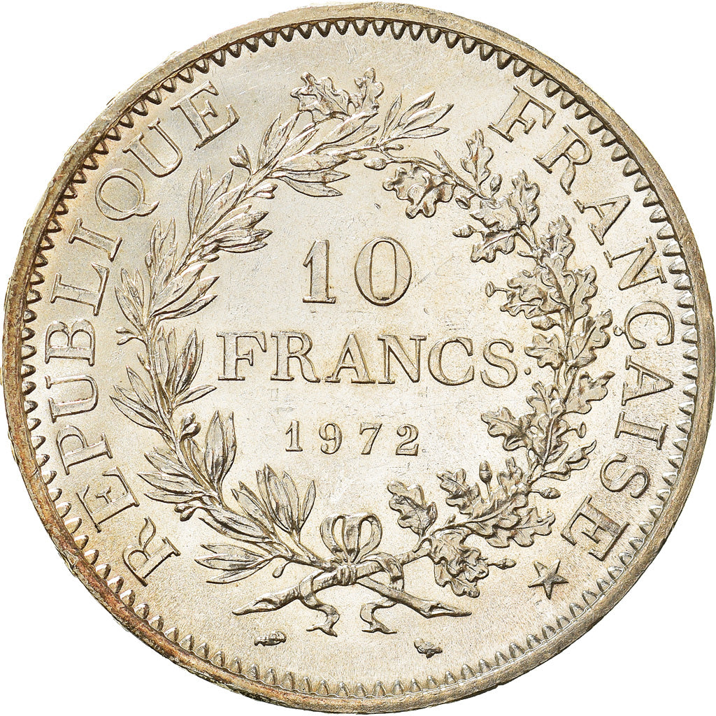 Coin, France, Hercule, 10 Francs, 1972, Paris, AU(55-58), Silver, KM:932