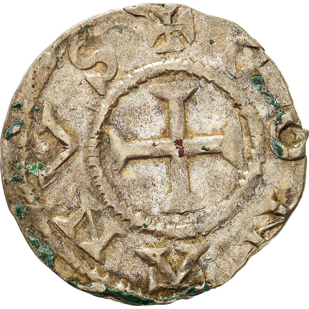 Moeda, França, Conan IV, Denier, XIIth century, Rennes, Rara, AU(55-58)