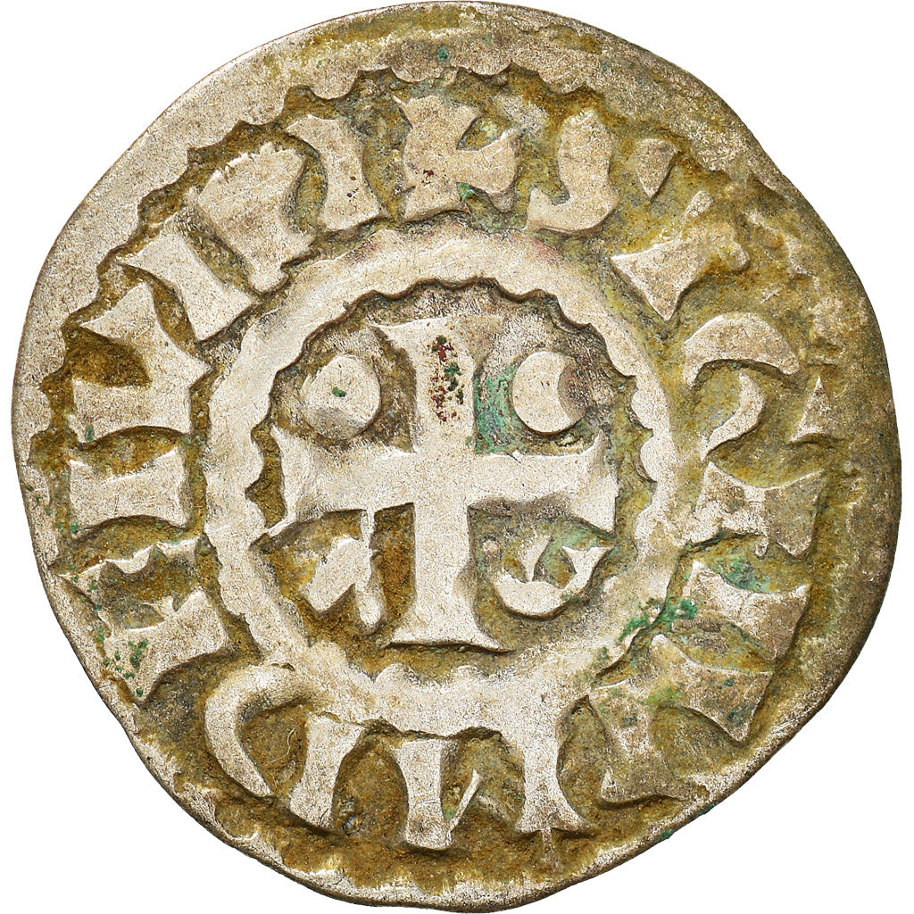 Coin, France, Herbert I, Denier, ND (1015-1246), Le Mans, Immobilized type