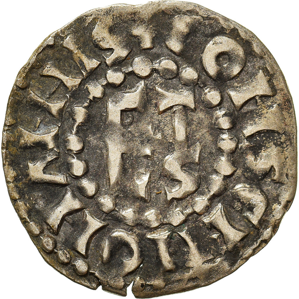 Coin, France, Herbert I, Denier, ND (1015-1246), Le Mans, Immobilized type