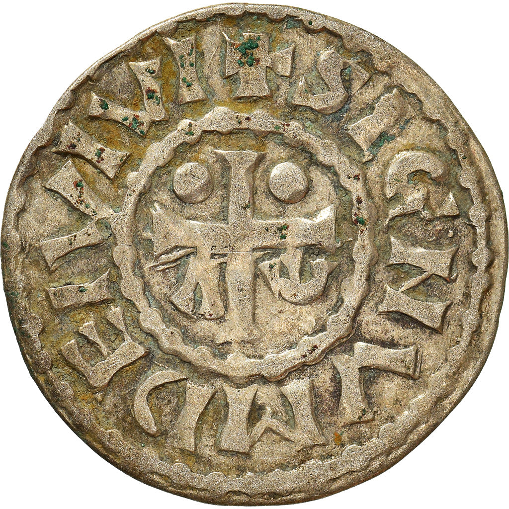 Coin, France, Herbert I, Denier, ND (1015-1246), Le Mans, Immobilized type