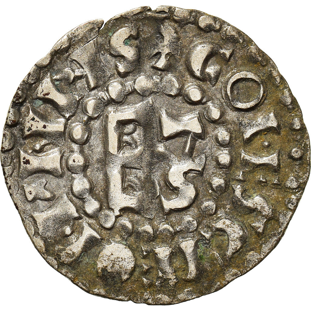 Coin, France, Herbert I, Denier, ND (1015-1246), Le Mans, Immobilized type