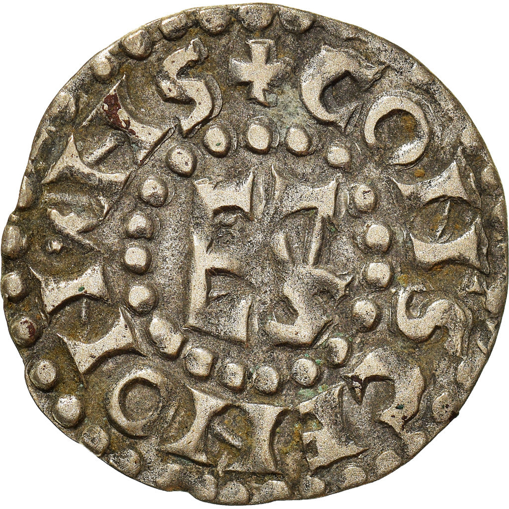 Coin, France, Herbert I, Denier, ND (1015-1246), Le Mans, Immobilized type
