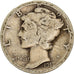 Coin, United States, Mercury Dime, Dime, 1917, U.S. Mint, San Francisco