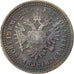 Austria, Franz Joseph I, Kreuzer, 1851, Vienne, MB+, Rame, KM:2185