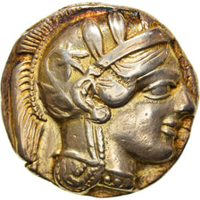 Moeda, Ática, Athens, Tetradrachm, 490-407 BC, Athens, AU(50-53), Prata