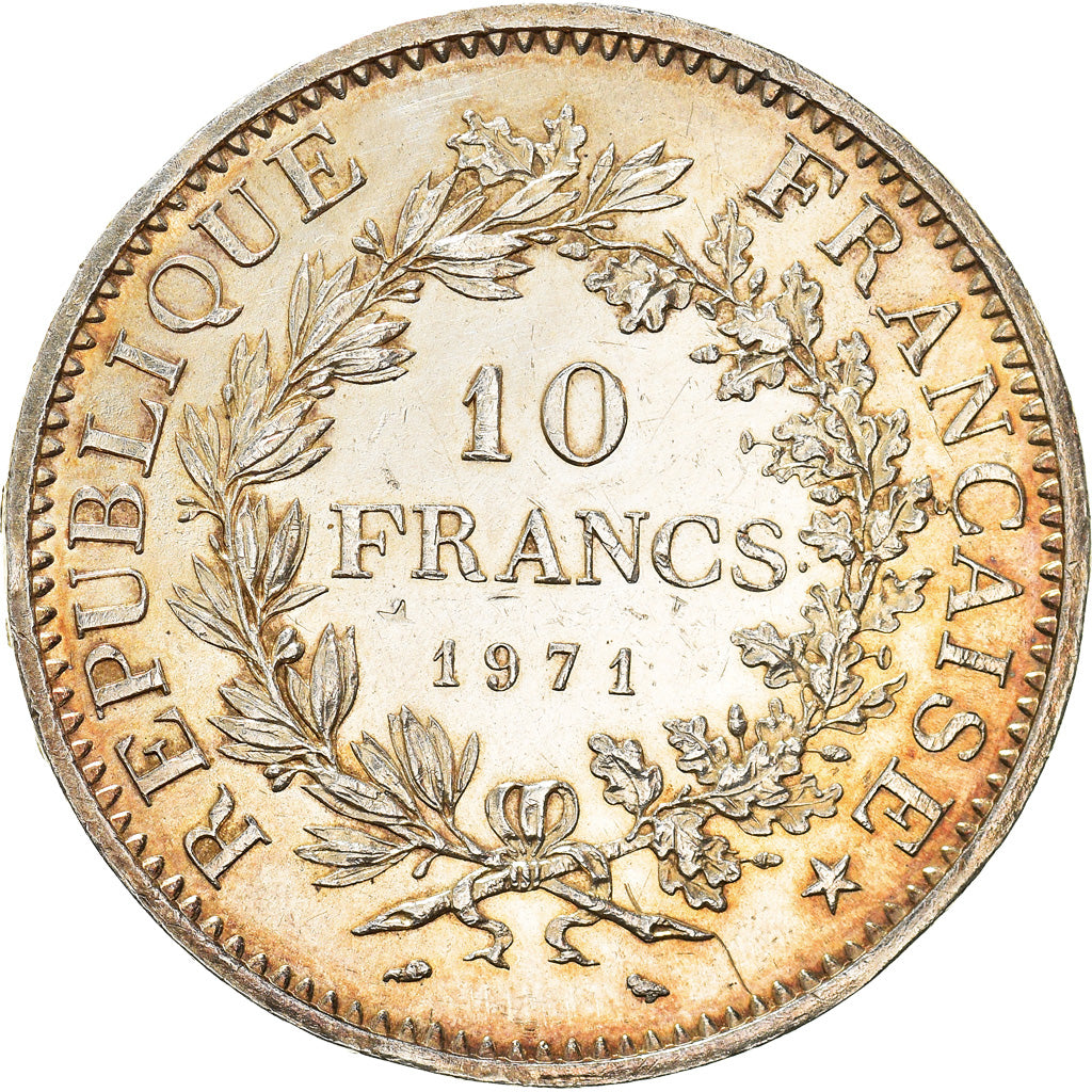 Coin, France, Hercule, 10 Francs, 1971, Paris, AU(55-58), Silver, KM:932
