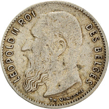 Moneta, Belgio, 50 Centimes, 1909, BB, Argento, KM:60.1