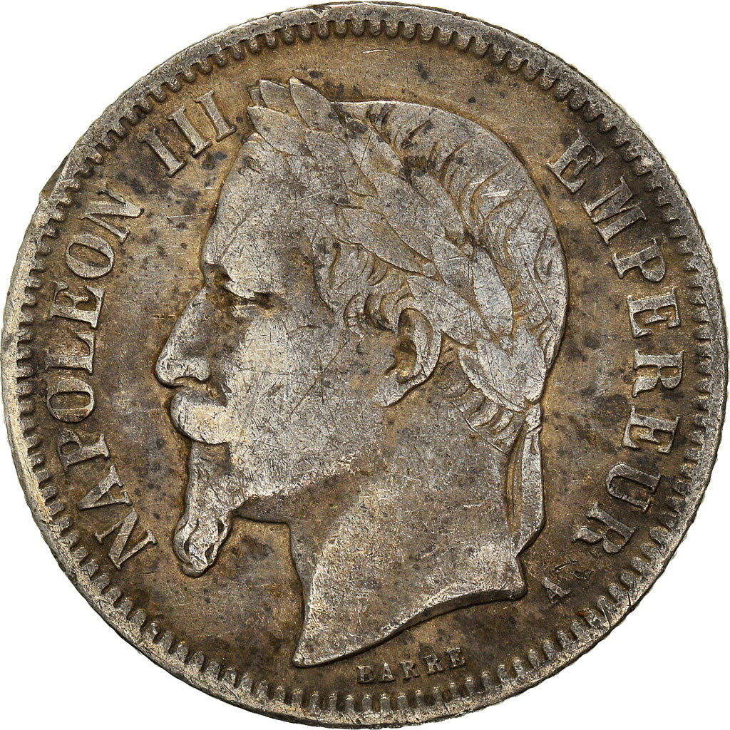 Monnaie, France, Napoleon III, Napoléon III, Franc, 1867, Paris, TB, Argent