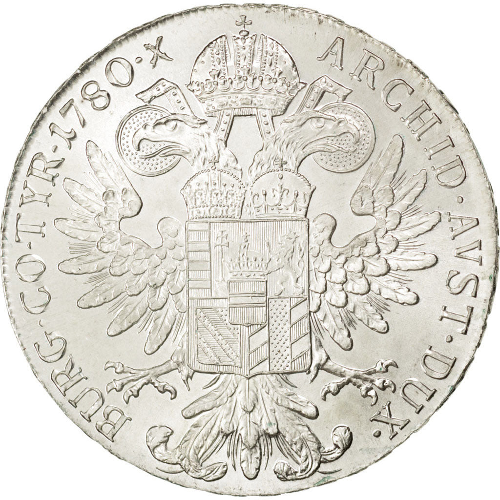 AUSTRIA, Thaler, 1780, KM #T1, MS(63), Silver, 41, 28.06