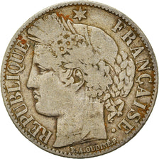 Moneta, Francia, Cérès, Franc, 1887, Paris, MB, Argento, KM:822.1