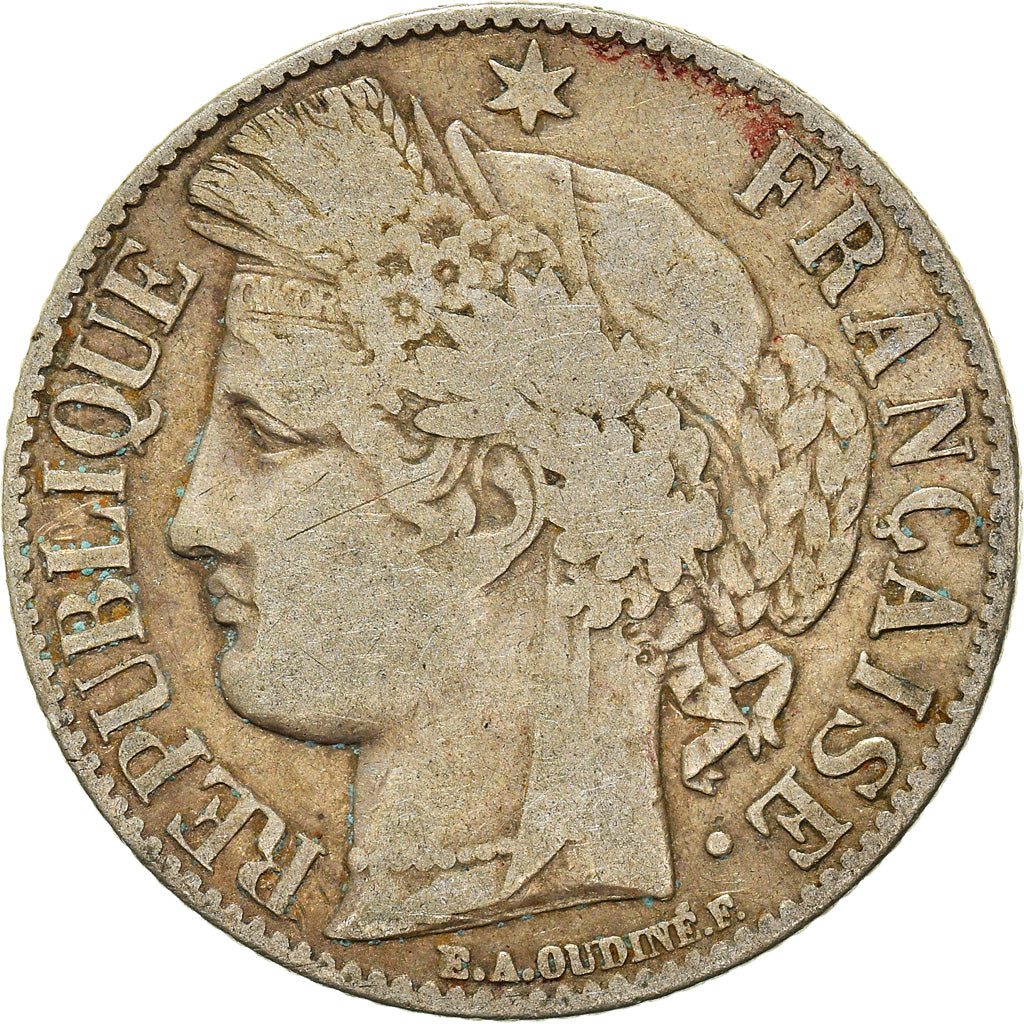 Monnaie, France, Cérès, Franc, 1888, Paris, TB, Argent, Gadoury:465a, KM:822.1