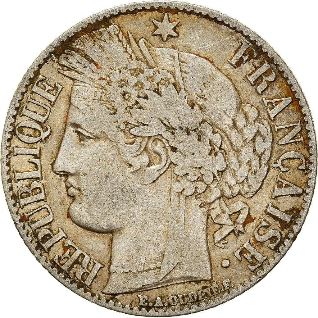 Münze, Frankreich, Cérès, Franc, 1888, Paris, S+, Silber, KM:822.1