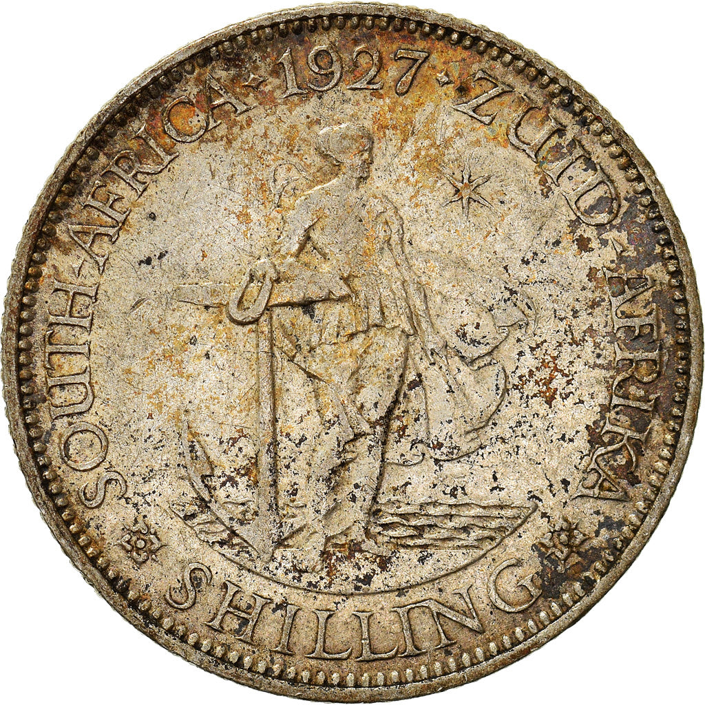 Coin, South Africa, George V, Shilling, 1927, VF(30-35), Silver, KM:17.2