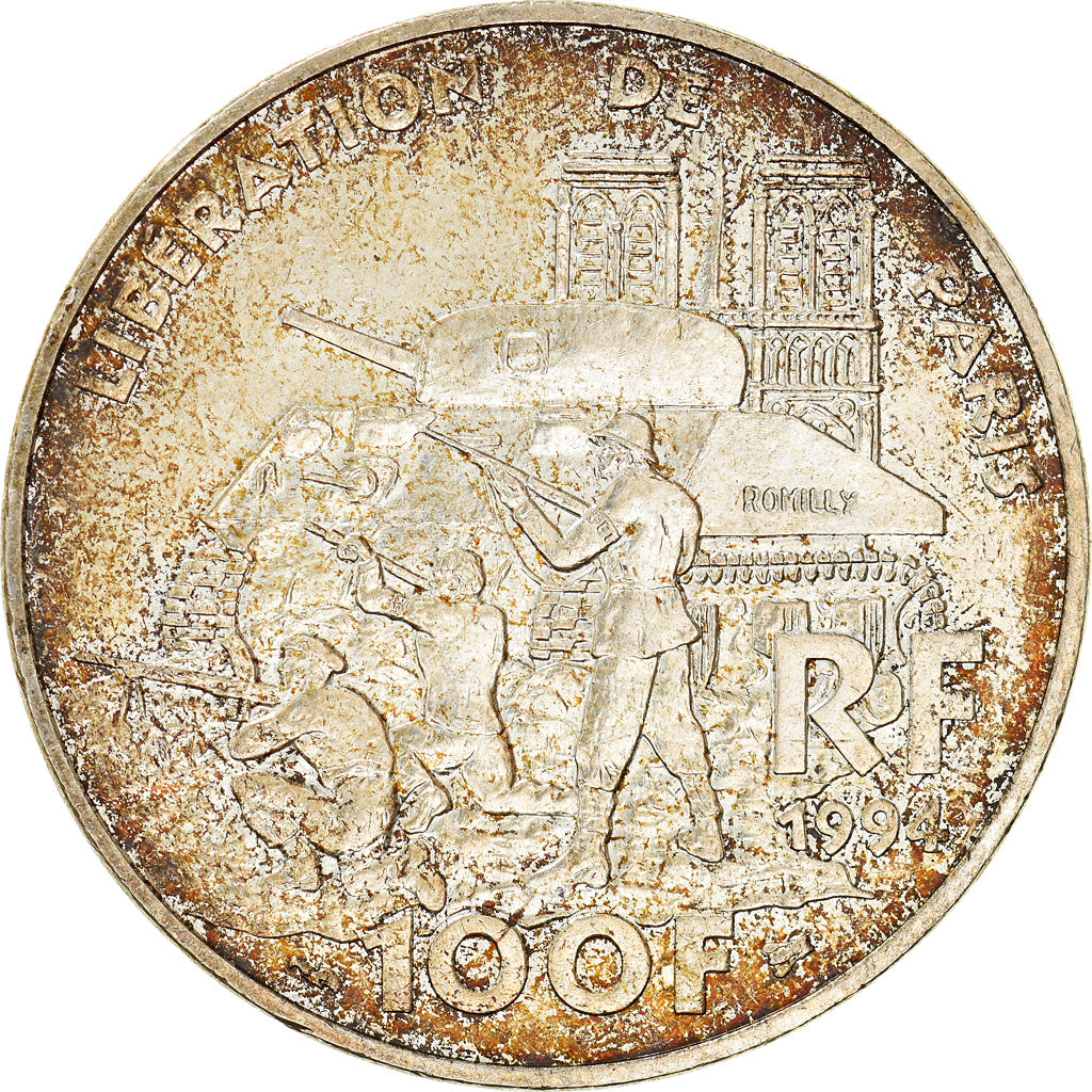 Monnaie, France, Libération de Paris, 100 Francs, 1994, TTB+, Argent