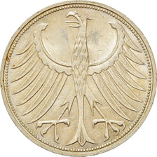 Coin, GERMANY - FEDERAL REPUBLIC, 5 Mark, 1963, Stuttgart, AU(50-53), Silver