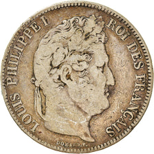Monnaie, France, Louis-Philippe, 5 Francs, 1833, Nantes, TB, Argent