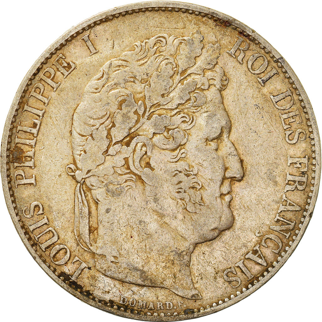 Coin, France, Louis-Philippe, 5 Francs, 1845, Lille, VF(30-35), Silver