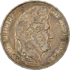 Moneta, Francia, Louis-Philippe, 5 Francs, 1847, Paris, MB+, Argento, KM:749.1