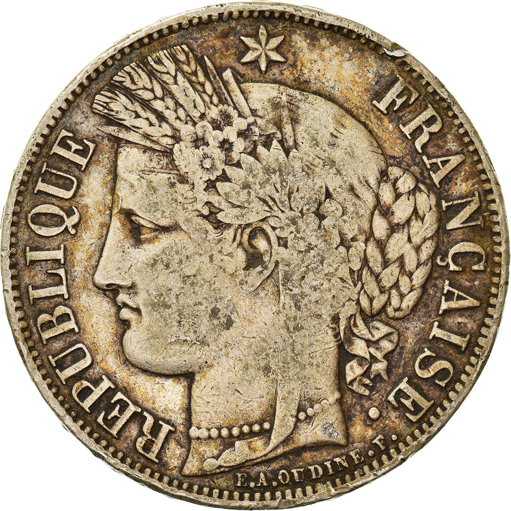 Monnaie, France, Cérès, 5 Francs, 1850, Paris, TB, Argent, Gadoury:719