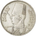 Egitto, Farouk, 20 Piastres, 1939, BB, Argento, KM:368