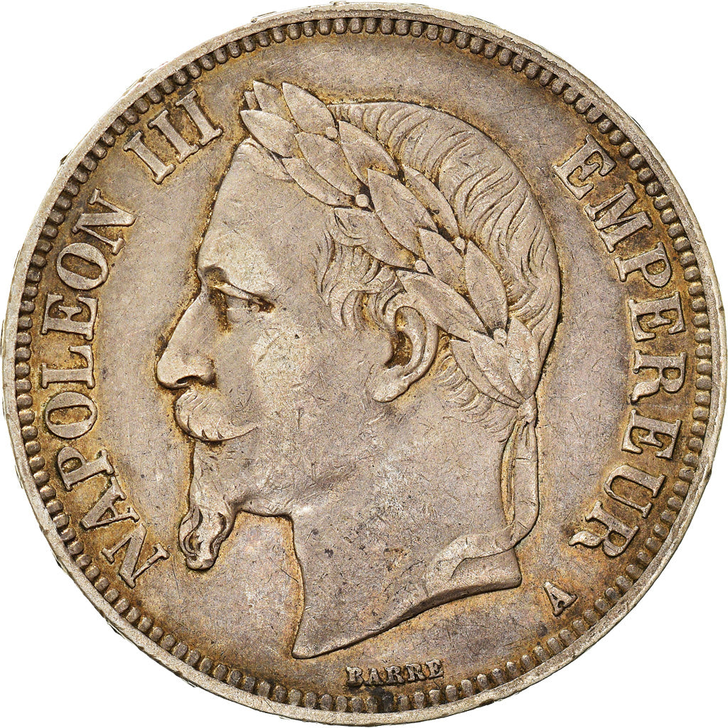 Munten, Frankrijk, Napoleon III, Napoléon III, 5 Francs, 1868, Paris, ZF