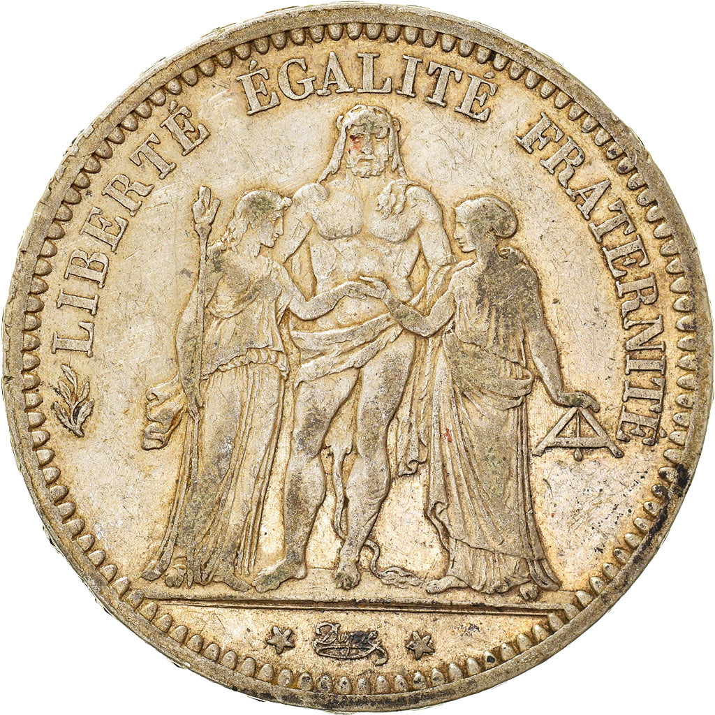 Coin, France, Hercule, 5 Francs, 1873, Paris, EF(40-45), Silver, KM:820.1