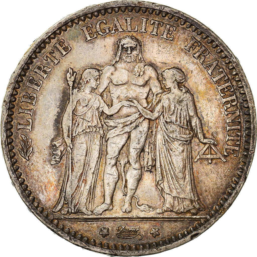 Coin, France, Hercule, 5 Francs, 1874, Paris, EF(40-45), Silver, KM:820.1