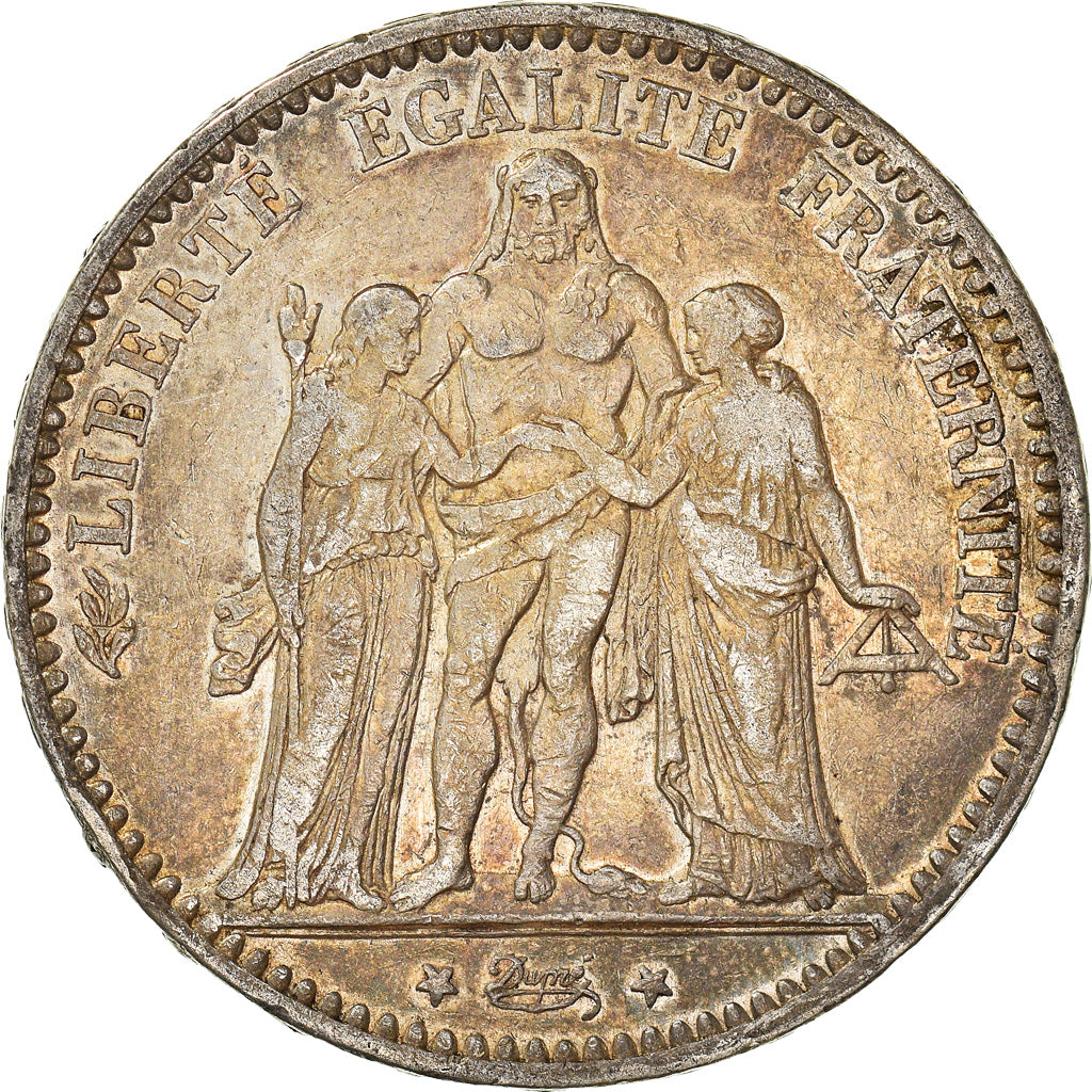 Coin, France, Hercule, 5 Francs, 1875, Paris, EF(40-45), Silver, KM:820.1