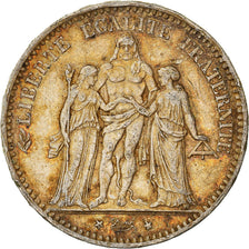 Coin, France, Hercule, 5 Francs, 1875, Paris, VF(30-35), Silver, KM:820.1