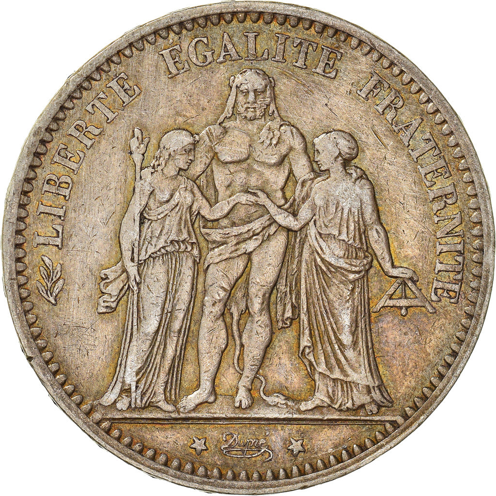 Coin, France, Hercule, 5 Francs, 1875, Paris, VF(30-35), Silver, KM:820.1