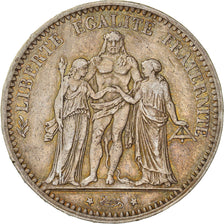 Coin, France, Hercule, 5 Francs, 1875, Paris, VF(30-35), Silver, KM:820.1