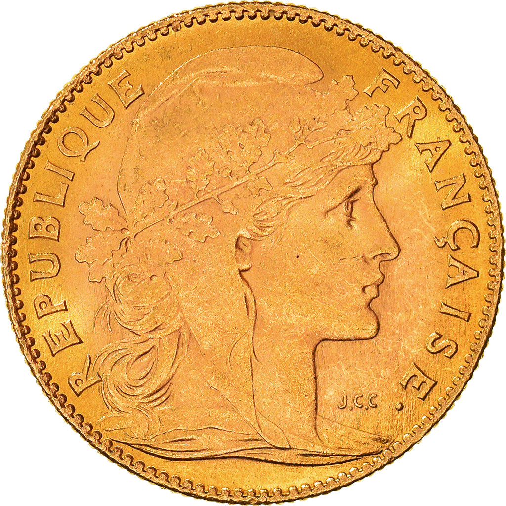 Monnaie, France, Marianne, 10 Francs, 1914, Paris, Coq, SUP, Or, Gadoury:1017