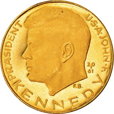 Estados Unidos de América, medalla, John F.Kennedy, History, 1963, SC, Oro