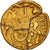 Moeda, Sequani, 1/4 Stater, 1st century BC, VF(30-35), Dourado, Delestrée:3076