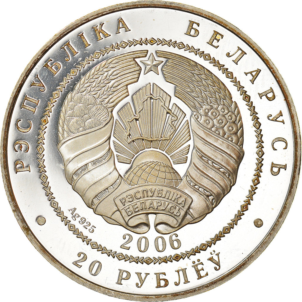 Moneta, Bielorussia, 20 Roubles, 2006, SPL+, Argento, KM:360