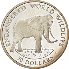 Coin, Cook Islands, Elizabeth II, 50 Dollars, 1990, Franklin Mint, MS(63)