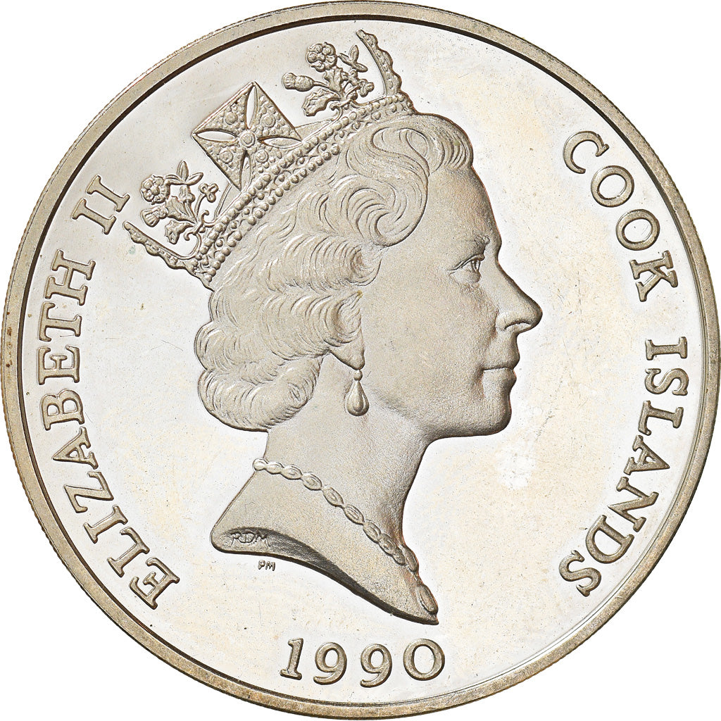 Coin, Cook Islands, Elizabeth II, 50 Dollars, 1990, Franklin Mint, MS(63)