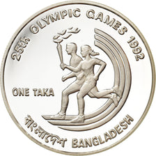 Moneta, Bangladesh, Taka, 1992, MS(65-70), Srebro, KM:14