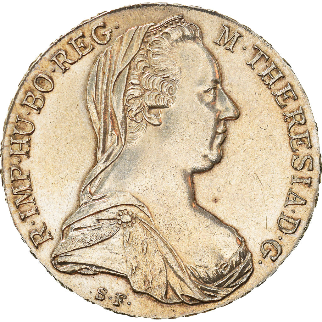 Coin, Austria, Joseph II, Thaler, 1780, Restrike, MS(60-62), Silver, KM:T1