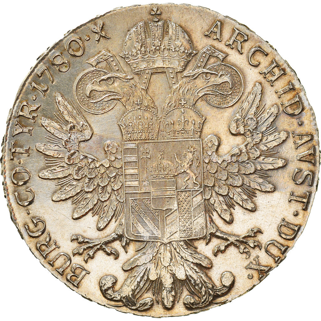 Coin, Austria, Joseph II, Thaler, 1780, Restrike, MS(60-62), Silver, KM:T1