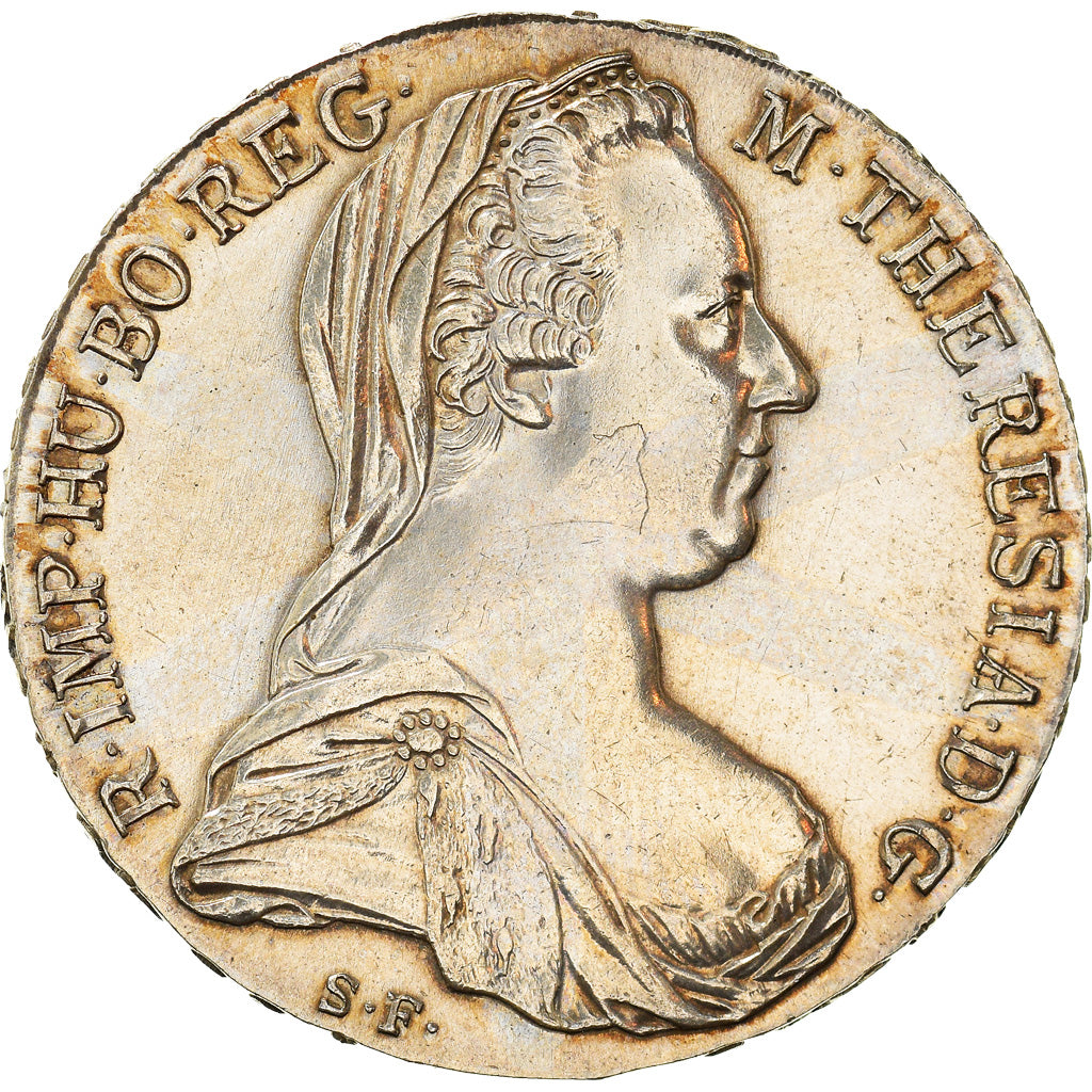 Coin, Austria, Joseph II, Thaler, 1780, Restrike, MS(60-62), Silver, KM:T1