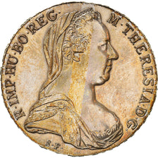 Coin, Austria, Joseph II, Thaler, 1780, Restrike, MS(60-62), Silver, KM:T1
