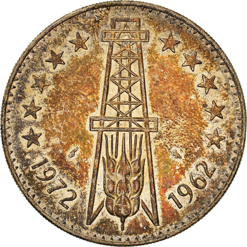 Coin, Algeria, 5 Dinars, 1972, Paris, AU(50-53), Silver, KM:105