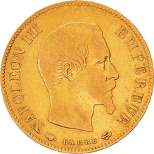 Moneta, Francia, Napoléon III, 10 Francs, 1859, Paris, MB+, Oro, KM:784.3