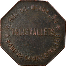 France, Token, Publicité, Lavoir Saint-Etienne, Eau Chaude et Lessive, Paris